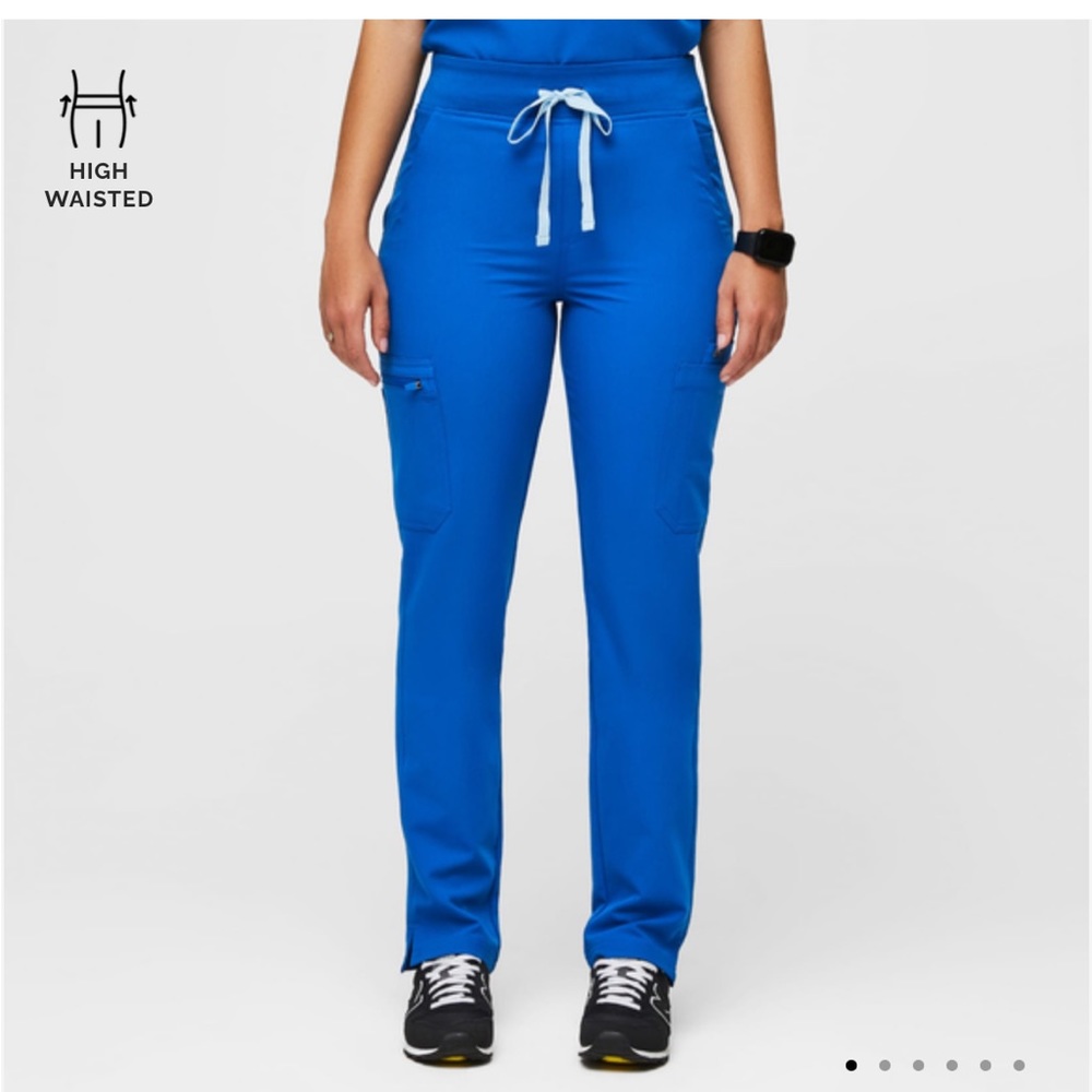 Yola Skinny Scrub Pants - ROYAL BLUE - PETITE